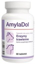 Amyladolové tráviace enzýmy na trávenie pre psa a kartu Cat 90.