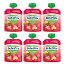 Bobovita Jahodová jablková pena s banánom 6m+ 6x80g