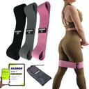SADA 3 ODOLNÍKOV NA CVIČENIE BEDROVÝCH MINI BAND, MATERIÁLOV, SILNÝCH FITNESS PÁSOV