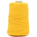 Bavlnená šnúrka Macrame 3mm 200m Žltá 130