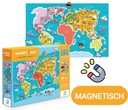 Magnetická vzdelávacia hra Mapa sveta pre deti