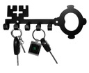 Vešiak držiak na šaty háčik na kľúče KEY BLACK