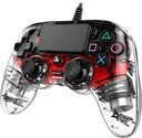 Kompaktný ovládač NACON pre PS4 Červený žiariaci