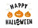 Happy Halloween Stickers Tekvica Netopiere