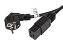 Lanberg CEE 7/7 - IEC 320 C19 napájací kábel (server) 16A 1,8m VDE čierny
