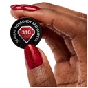 Hybridný lak na nechty Semilac 318 VALENTINE Burgundy Red Glitter