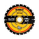 kotúčová píla na rezanie dreva 190x30x1,66mm, 24 zubov DeWALT [DT10402-QZ]