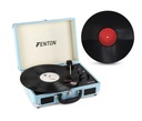 Gramofón v modrom puzdre Fenton + VINYL