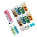 HEATER set, depilácia, 8x pásiky ROLL WAX