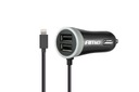 Autonabíjačka 12/24V iPhone lightning+2USB