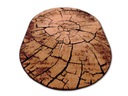 Oválny koberec Alfa Bcf Tree Trunk B23 Béžová 180x250