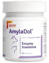 Amyladolové tráviace enzýmy na trávenie pre psa a kartu CAT 30.