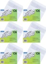 Samolepiace listové obálky C6 25ks Bantex x6