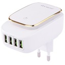 4xUSB NÁSTENNÁ NABÍJAČKA S DOTYKOVÝM LED SVETLOM
