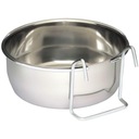 Kovová misa pre papagáje s chrómovou rukoväťou - Hung - 900 ml