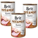 BRIT PATE MÄSO KRÁLIK S KRÁLIKOM PRE PSOV 6x800g