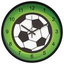 Nástenné hodiny pre chlapca Futbal, tráva, 25 cm