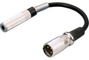 XLR zástrčka do 6,3 mm mono jacku