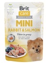 Brit Mini vrecko Králik a losos 6 x 85 g