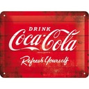 Plagát 15x20 cm Coca-Cola Logo Nápis Dekorácia Ornament Reliéfne 3D