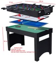 Športový stôl Jupiter 4v1 Stolný futbal, biliard, air hockey