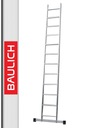 Hliníkový oporný rebrík BAULICH 1x12 - 150 KG