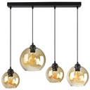 Lustrová lampa, rôzne sklenené LED medové gule