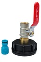 1000L nádrž Faucet 1/2 IBC ventil MAUSER Mauzer