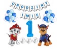 Súprava balónov Paw Patrol Chase 1 narodeniny + meno
