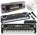 KLÁVESNICA PIANO ORGAN ELEKTRONICKÝ PIANO 61 KLÁVES DETI + MIKROFÓN