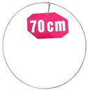 ZLATÝ MATNÝ prsteň/ráfik na lapače snov/makramé 70cm