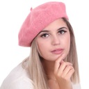 Dámska baretka vo francúzskom štýle, barbie ružová