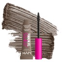 NYX PM Thick It Stick It Dlhotrvajúca gélová maskara na obočie odtieň 01 Taupe