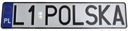 Štítok na poľské registračné rámy + hologram