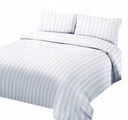 Obliečka na paplón 160x200 Hotelowa Damask biele pruhy 4 mm