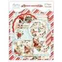 Biely vianočný scrapbooking papier
