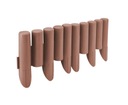 AWTOOLS GARDEN PALISADE 8 kusov. 2,3 metra HNEDÁ