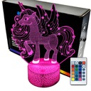 Nočná lampa Pony Unicorn 3D LED LAMPA