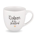 Porcelánový hrnček 300 ml Zlaté srdce - je dobré, že ste