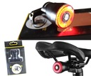 Cyklistické LED zadné cyklistické svetlo Q5 USB brzdenie