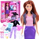 BÁBIKA ANLILY + SET OBLEČENÍ TOPÁNKY OBLEČENIE DOPLNKY