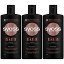 Syoss Keratínový šampón na krehké vlasy 3x440ml