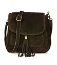 Dámska kožená kabelka Suede retro messenger bag