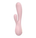 VIBRÁTOR MONO FLEX RUŽOVÝ ZAJAČIK S APLIKÁCIOU SATISFYER