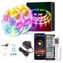 LED pás 10m RGB5050 Bluetooth Mobilná aplikácia Diaľkové ovládanie Napájanie Set 12V