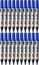 BIC Permanentný popisovač modrý okrúhly x20