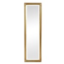 Obdĺžnikové zlaté závesné zrkadlo - výška 127 c