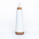 Chic-Mic Thermal fľaša so silikónovým držadlom, biela, 500 ml