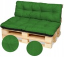 Vankúše pod nábytok z paliet, lavica 120x80+120x38 zelená