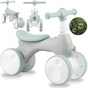 Bicykel MoMi TOBIS balančný, jazdiaci bicykel s bublinkami, sivý